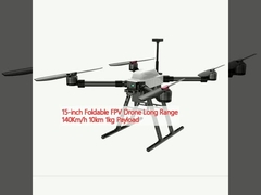 Máy bay không người lái FPV 15 inch có thể gập lại tầm xa 140km/h 10km 1kg