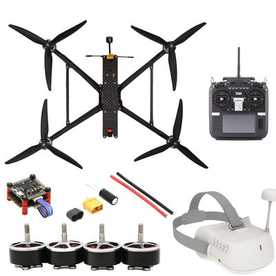 Máy bay không người lái đua FPV 10 inch với phụ kiện động cơ không bàn chải và máy bay không người lái FPV điều khiển từ xa TX16s